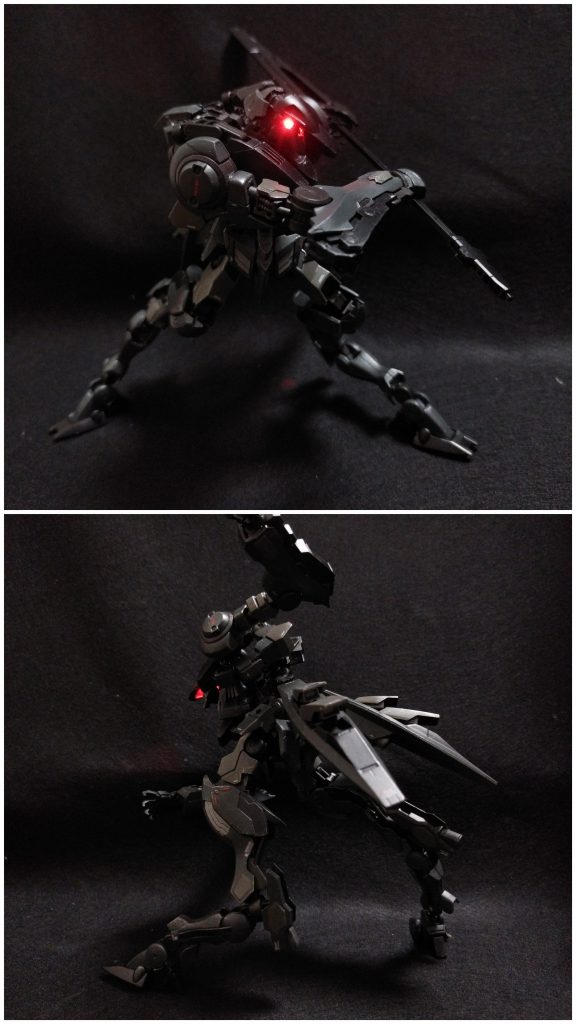 上半身が重いので、足関節をかなり太らせてもギリギリのポージングです