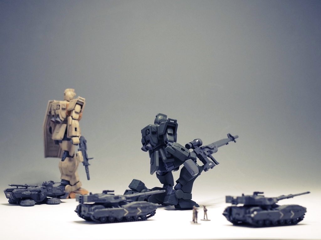 ジオニックフロント OPの1シーンの再現