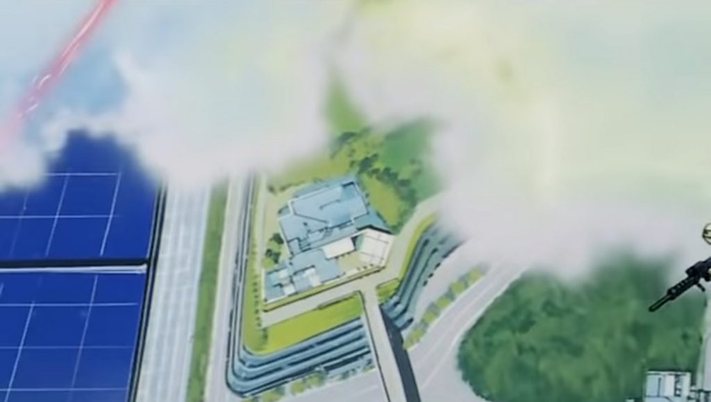 この1シーンを参考に作りました。