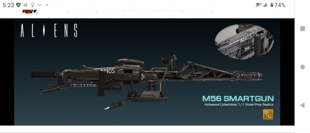 スマートガンの元ネタであるエイリアン2にでてくる2人が撃ちまくるのです。子供のころ映画を見てスゲーカッコイイって思いました。😄