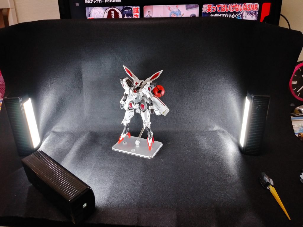 ブースも100均でライトなど揃えて自作してみました（➰〰➰）ﾉ