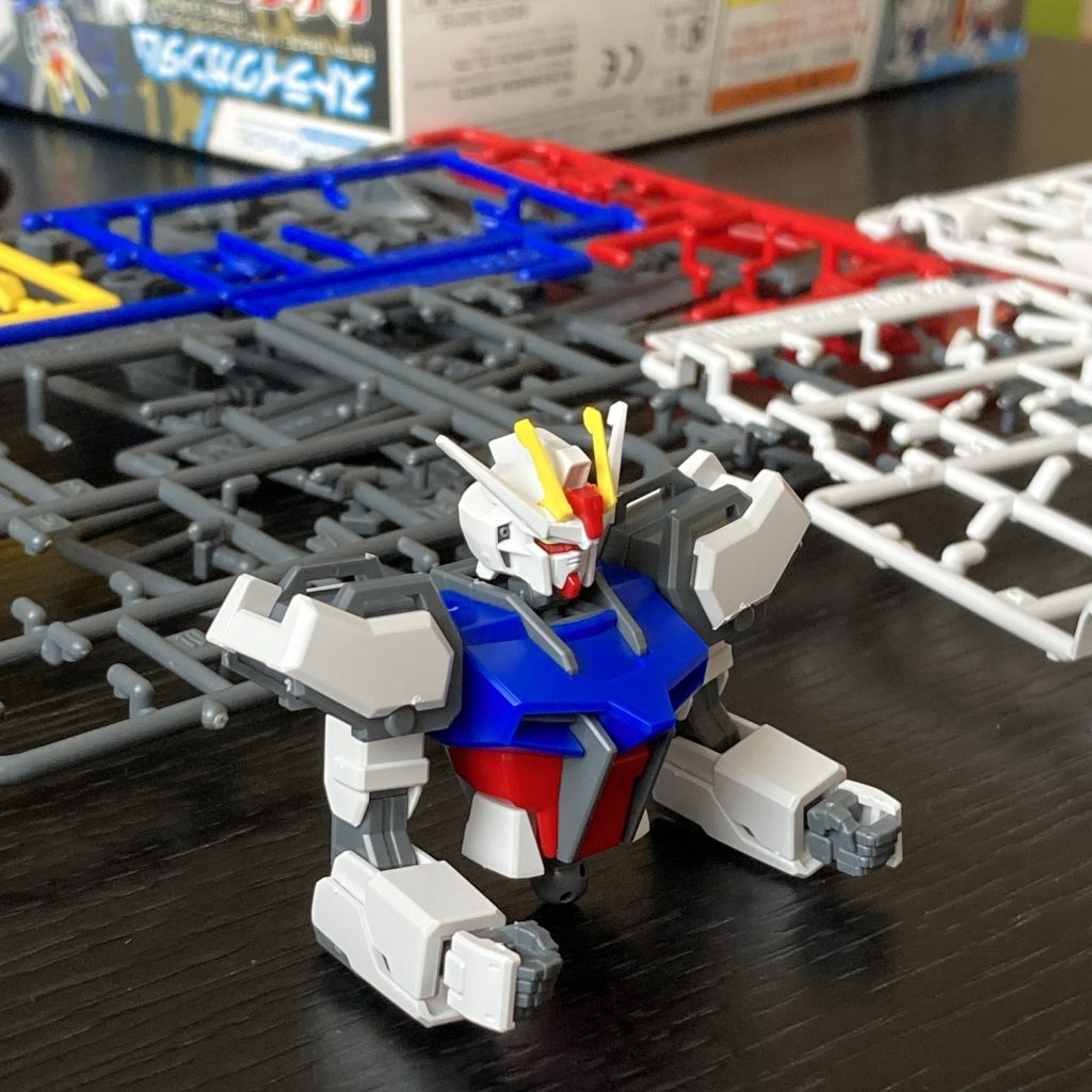 当然のことながら最初は説明書の見方もわかりませんので、見る順番や書いてある記号や数字の意味をゆっくり何度も教えながらでしたが、上半身がカタチになる頃には娘なりに要領を得たようでした。