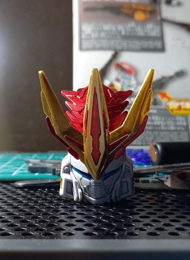 角飾りは夏侯惇トールギスⅢのパーツを接着しています✨