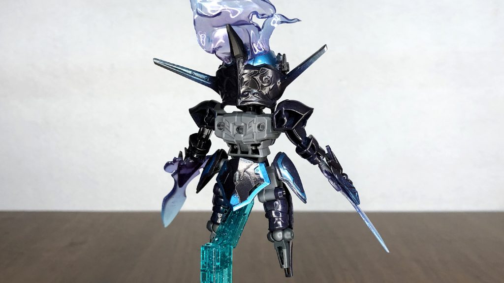 バックショット頭の炎パーツはプラ板を実際に火で炙って変形よく使うのですが炎エフェクト作るのにホント便利❗️