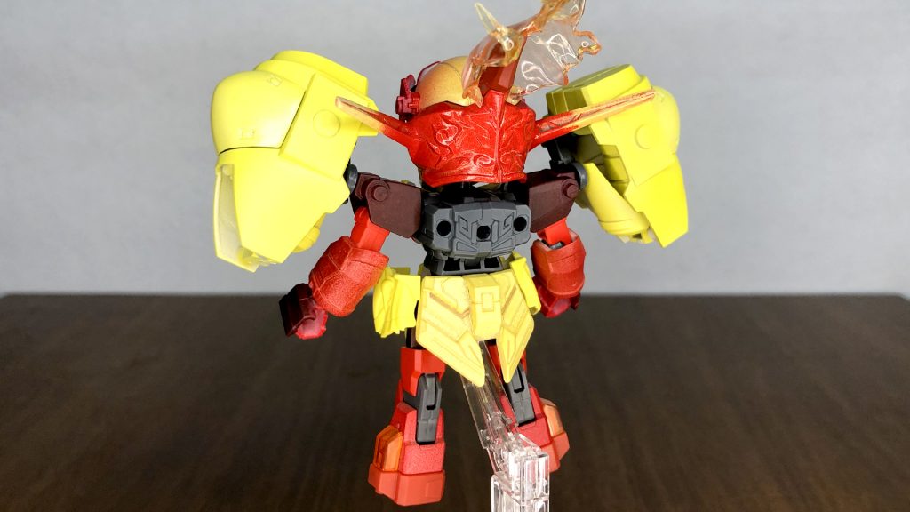 バックショット頭の炎パーツはプラ板を実際に火で炙って変形よく使うのですが炎エフェクト作るのにホント便利❗️