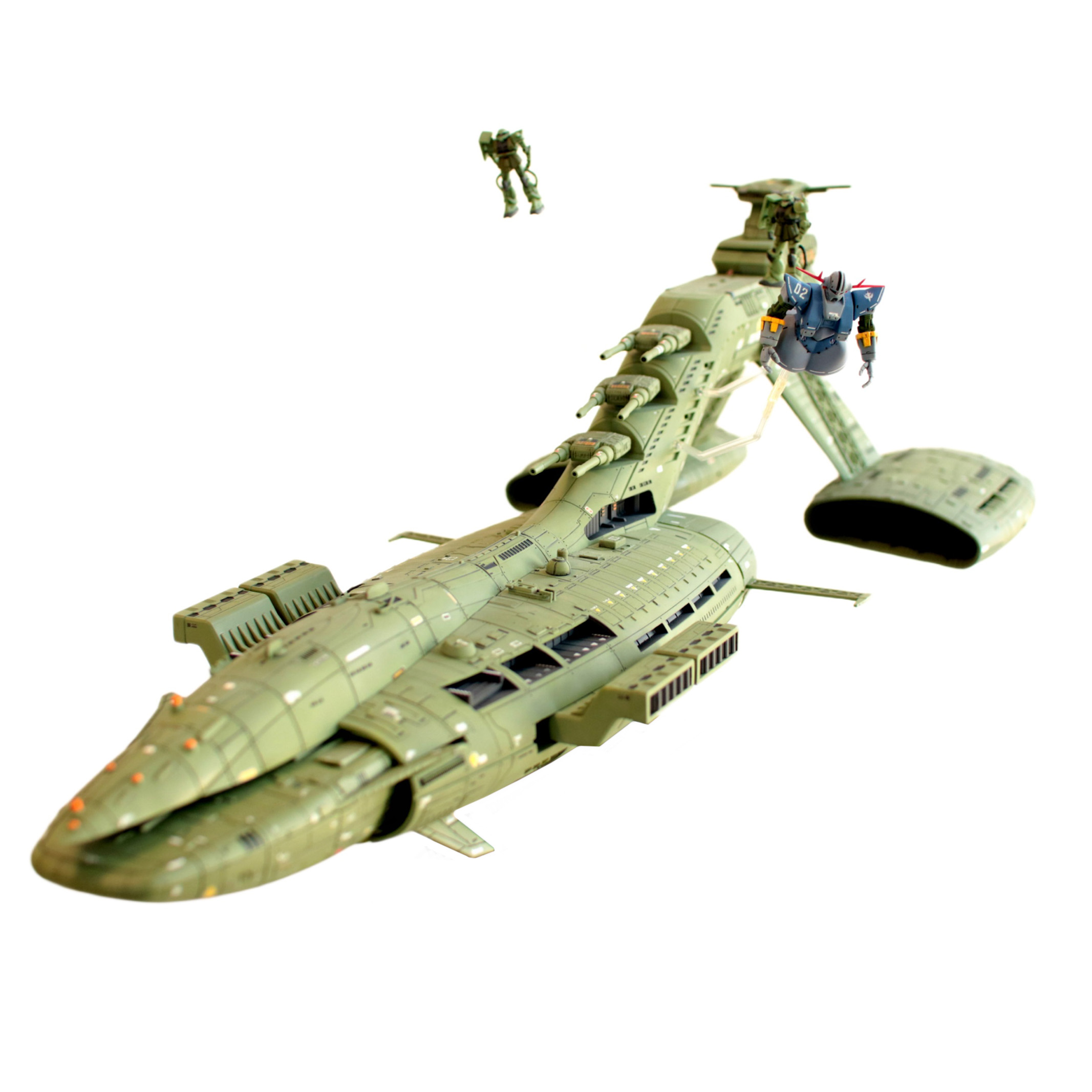 終売品1/４００　ガンダムコレクション 　ムサイVS連邦軍 機動戦士ガンダム