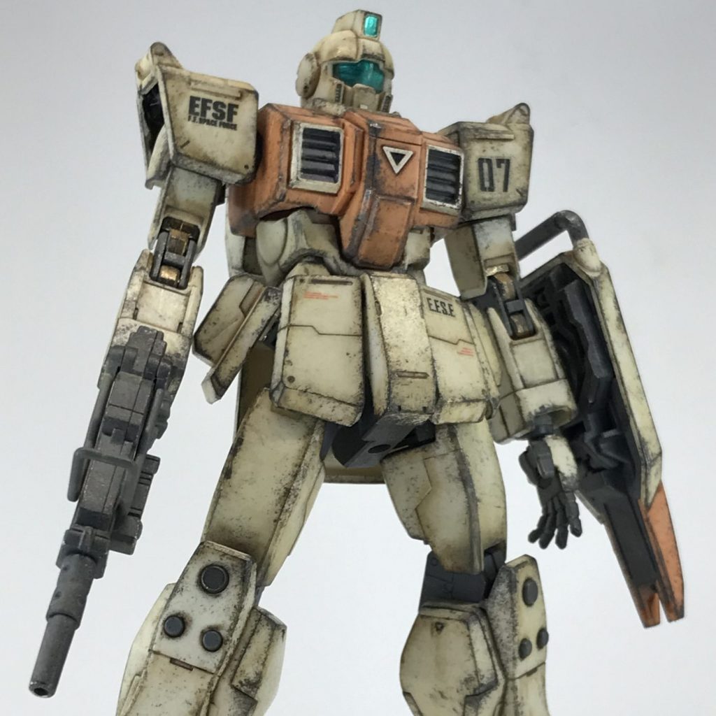 HG 陸戦型ジム 無塗装 お手軽ウェザリング｜tamamaさんのガンプラ作品｜GUNSTA（ガンスタ）