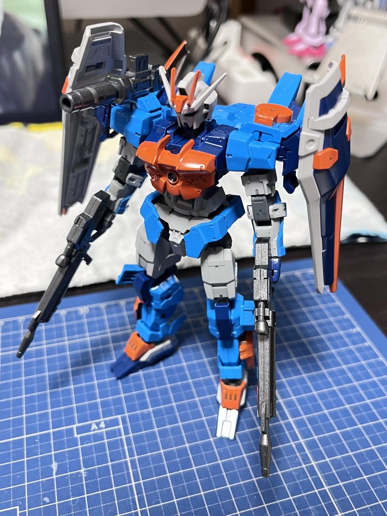 塗装後。スカイブルーが明るすぎる・・・が、つや消しで少し馴染むかなぁ、と淡い期待を抱いてましたが😅最後までご覧いただきありがとうございました😊