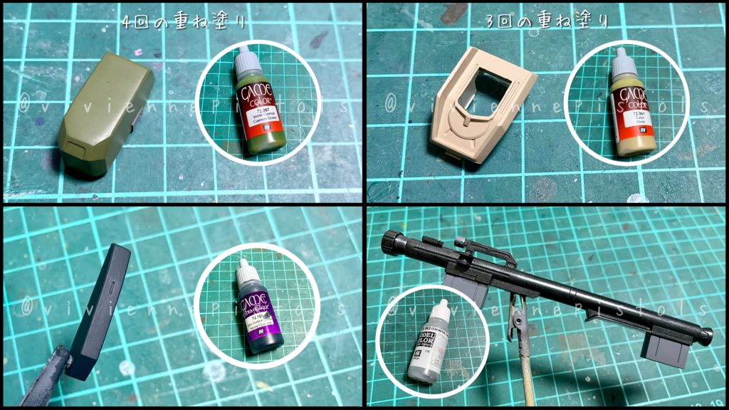 サフとトップコート以外全て筆塗りになります。