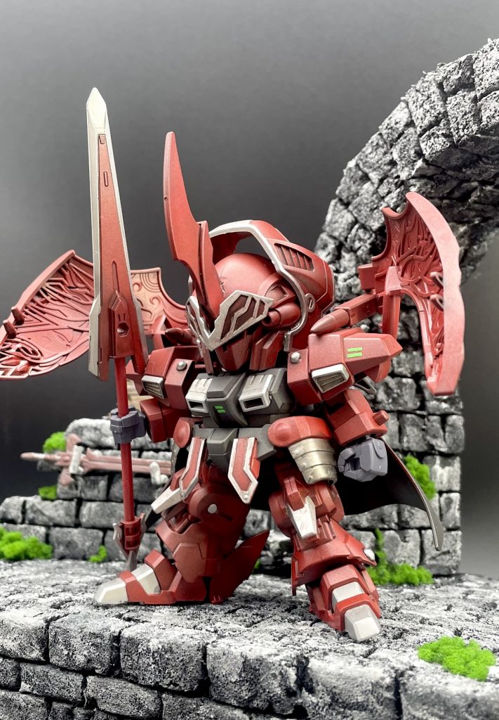 以前、アニメに登場する前に作ったダリルバルデ。かなりフォルムが違う、というかほぼ別物なので是非見比べてください。