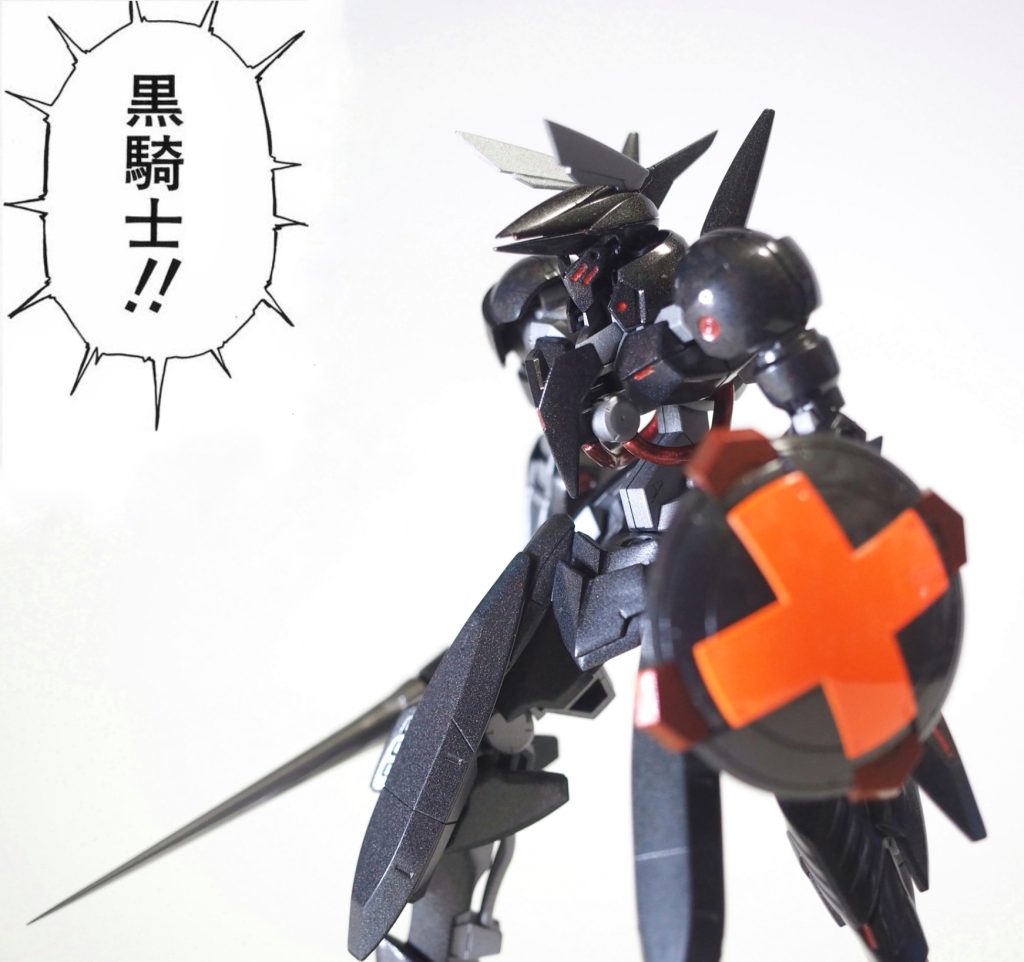 こんな画像も作ってみたりw元ネタはファイブスター物語のバッシュ・ザ・ブラックナイトです(๑•̀ㅂ•́)و✧いつか本物も作ってみたい！ 以上、ご覧いただきありがとうございました♪