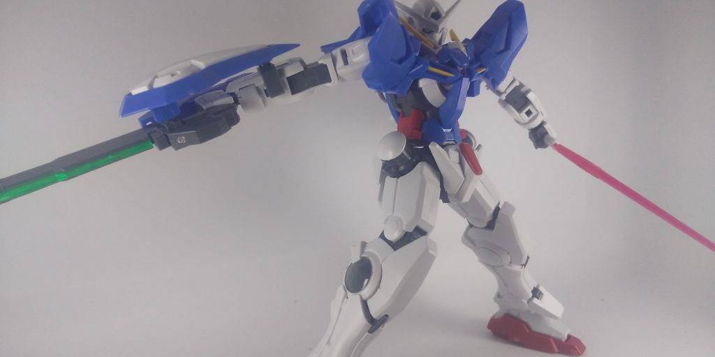 やっぱりエクシアはかっこいい(^O^)でもリペアⅡでかなり武器が省略されたのでちょっとショックです。