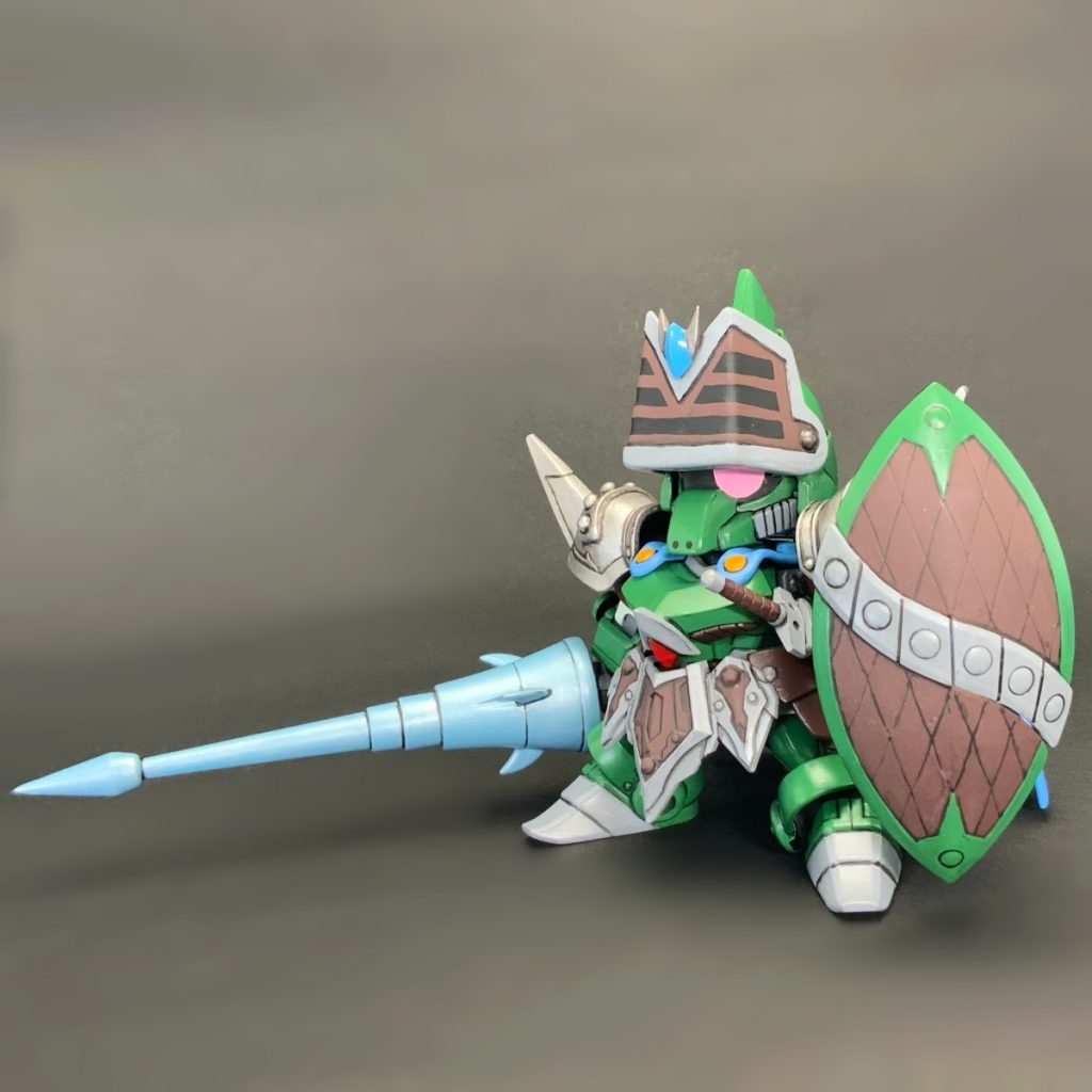 ●カードダス風「我はガルバルディα、いざ尋常に勝負仕る」騎士道精神を持った砂漠の老練騎士だ!『SDガンダム外伝OVA』のお好きなBGMを脳内再生してください。