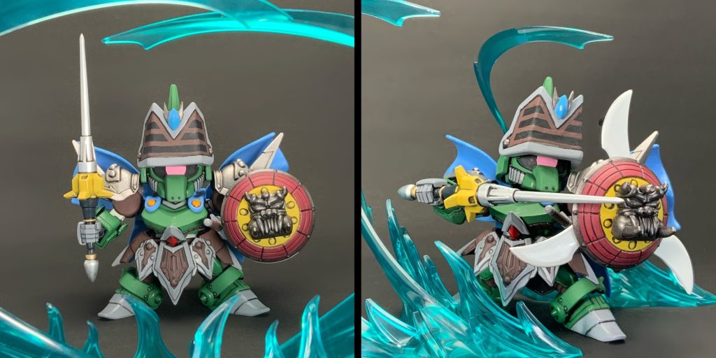 ●風神の槍と盾槍の百裂突き!盾の旋風刃!