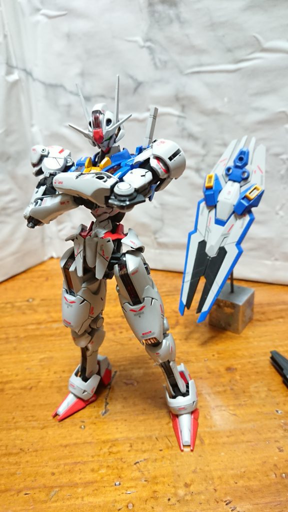 今回、水星コンの為制作しましたなかなかてに入らなくて、取りかかり遅れてましたが、なかなかいいのができたと思います。キット的にはそのままでも十分だと思いますが手足短いって印象を感じました細かい改造はストーリーのせていますのでもしよろしければ見てください❗ミキシングもやってみたいなルプリスかな😅