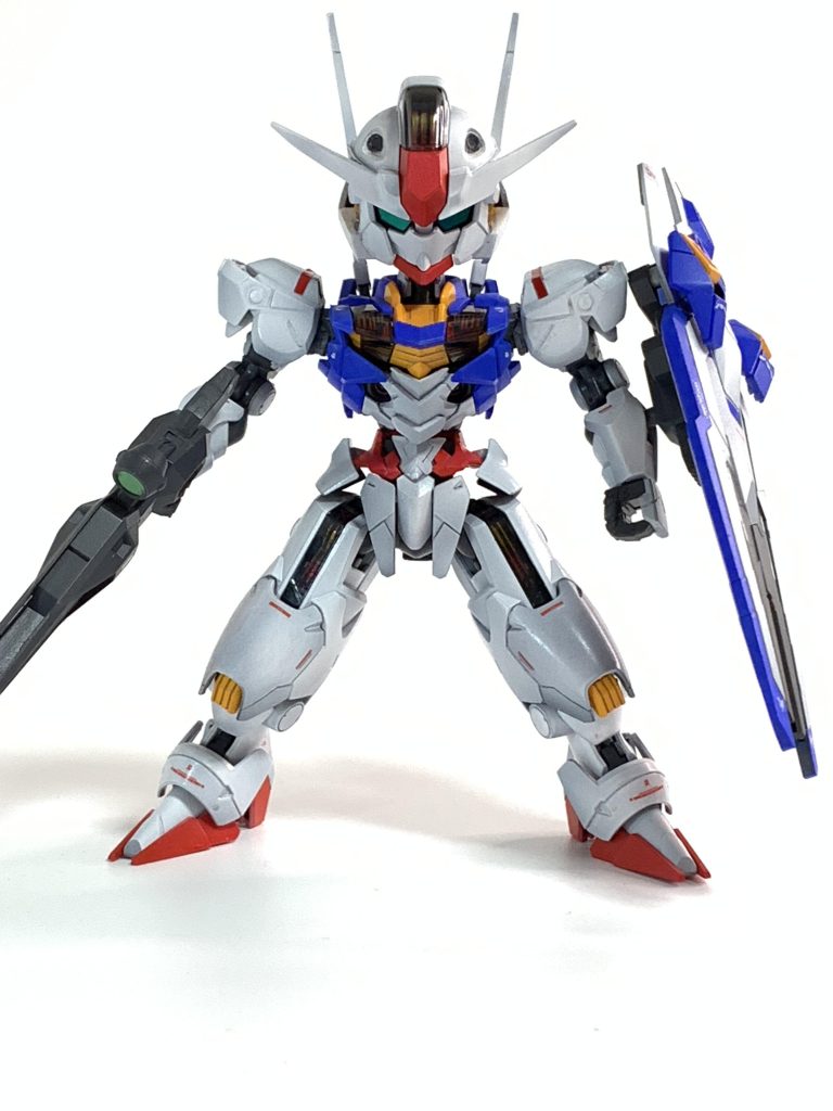 絶賛放映中でTwitterトレンドも席巻するガンダムシリーズの主人公機はぜひともデフォルメ化したいと思っておりました。