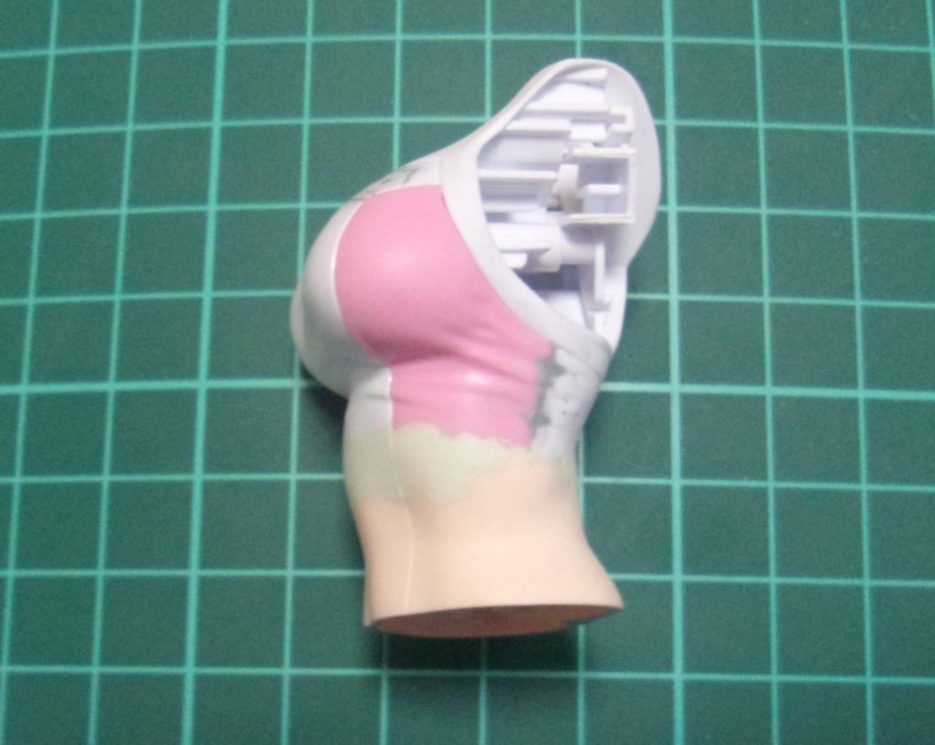 胸部と腹部を繋いでる途中。作業が楽しくて夢中になってしまっていて、写真一枚しか撮ってませんでした。