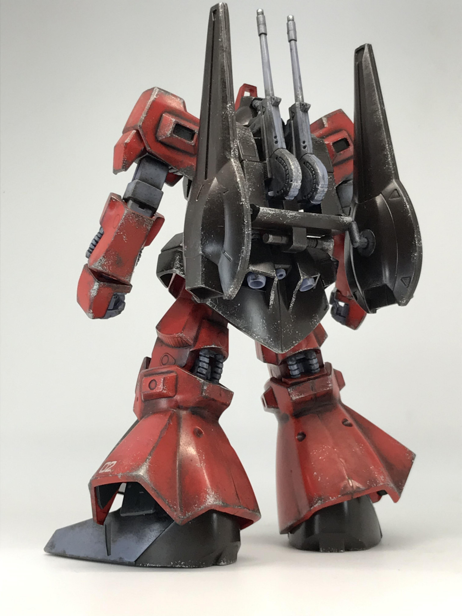 HG リックディアス（赤）無塗装 お手軽ウェザリング｜tamamaさんの 