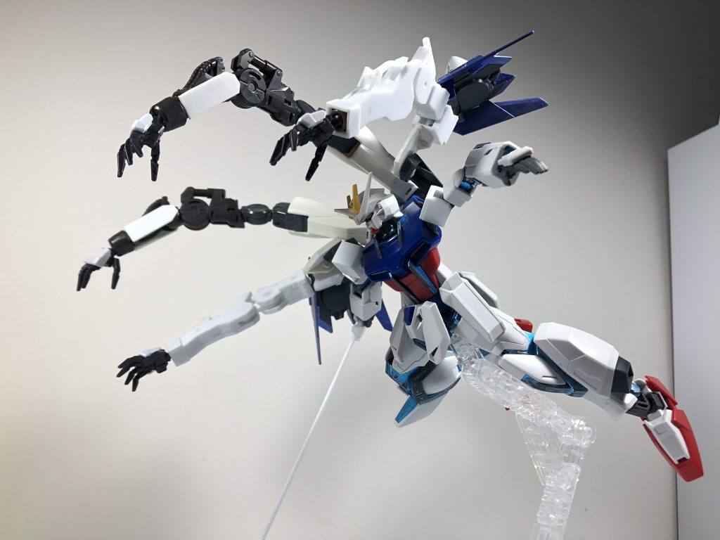 ポージングをつけて撮るのが下手で…このように腕が4本ついてるのでクアッドアルムです