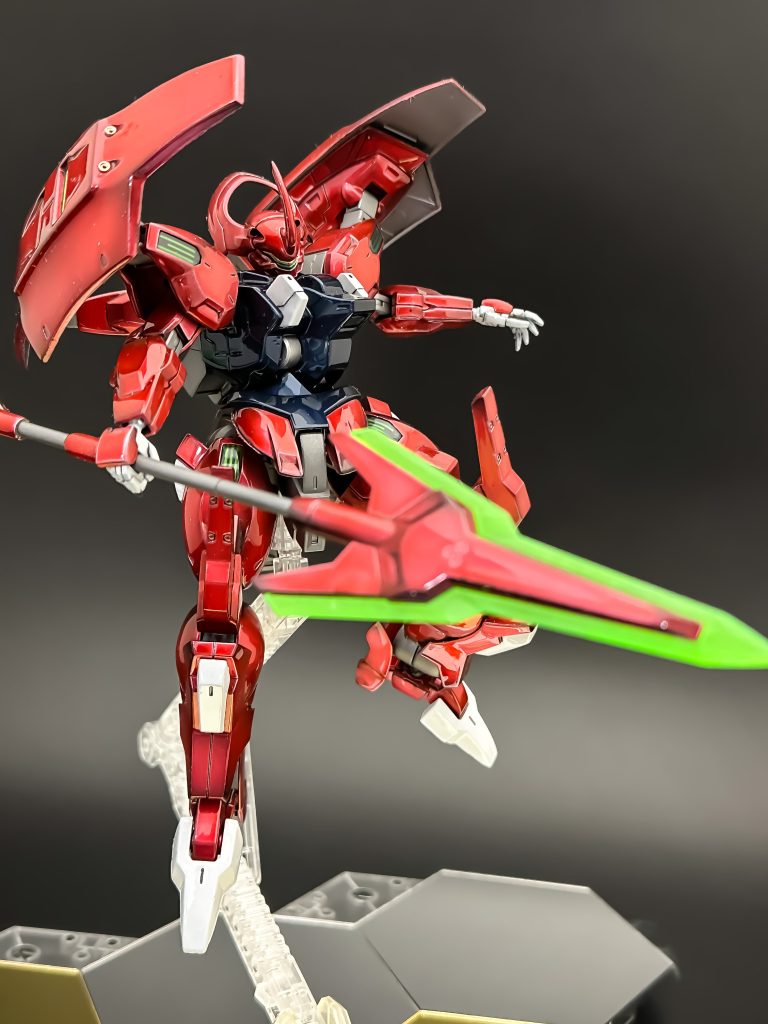 ビームジャベリンビーム部分は今回塗装は施さずに＃８００のやすりでつやを消してぼんやりとした感じにしてみました。