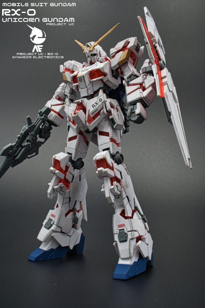 腰部のRX-0は自作デカールです。