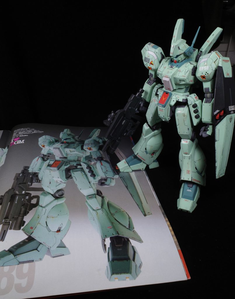 参考にしたモデグラの作例記事と記念撮影。