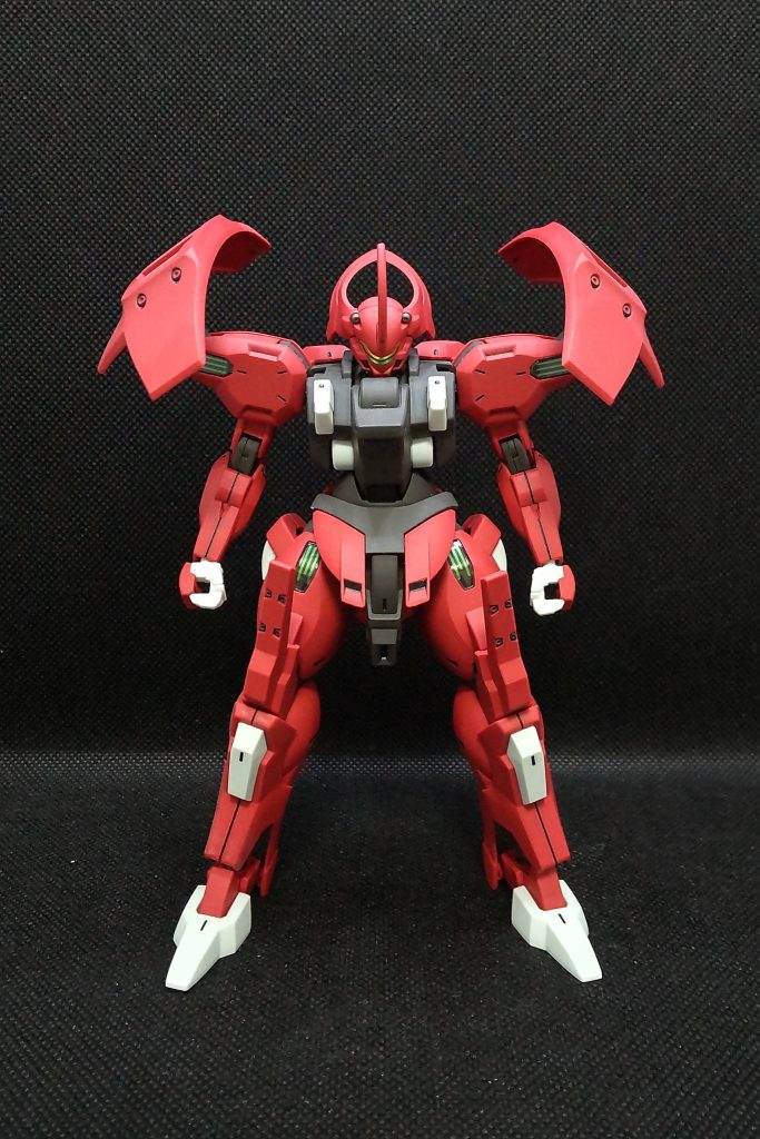 水星HGシリーズはリリースペースが早いので全部「部分塗装」+「つや消し」で簡単フィニッシュしてます。それでも追いつかない…