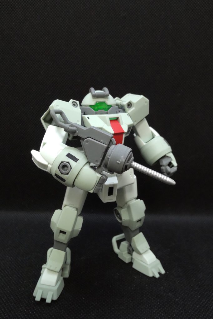 拡張パーツセットも一部。ドリルは男のロマン！ドリル部分だけシルバーで塗装してます。