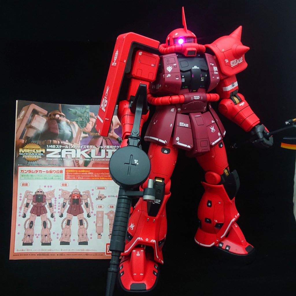 1/72 メガサイズ シャア専用ザク–4枚目/制作者：二丁目のババア