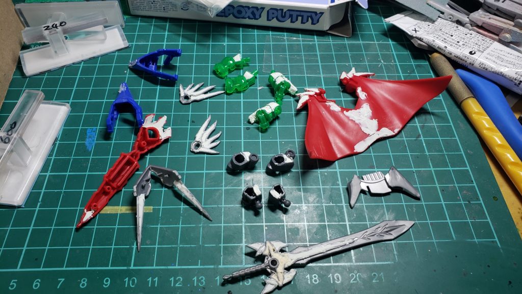 肉抜きパテ埋め