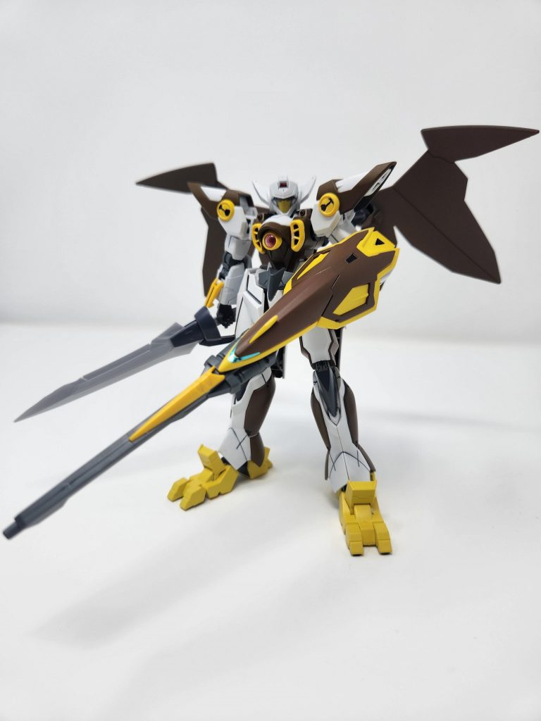 Equip with the Falcon Shield Rifle and The Sword of Buetos. Has the Nocturnal system built in its eyes and chest for night missions.