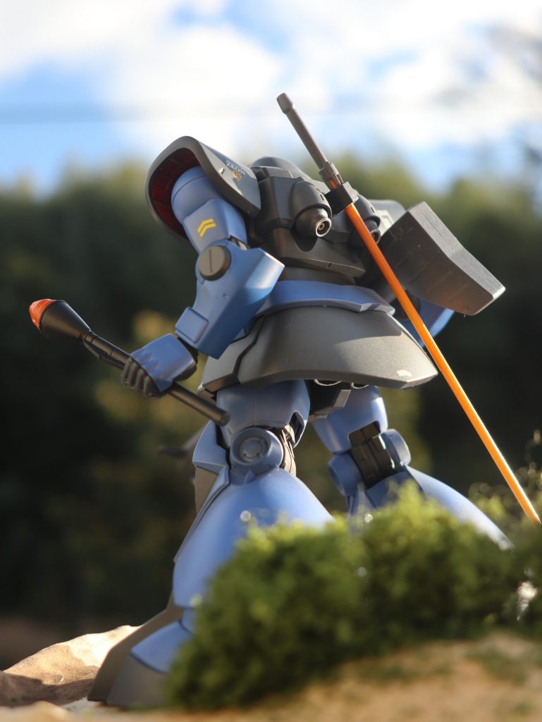 背面はデカール控え目 グラデーション塗装が今回の主題なのでスジ彫り等は行っていません