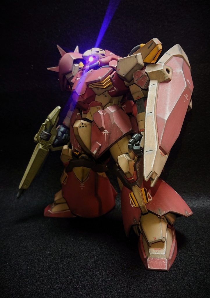 以上、HGメッサーF02でした。未だに品薄なのがうなずけるかっこいいキットでした。また、細かなパーツも少なく、電飾もしやすく作りやすい良いキットでもあります。