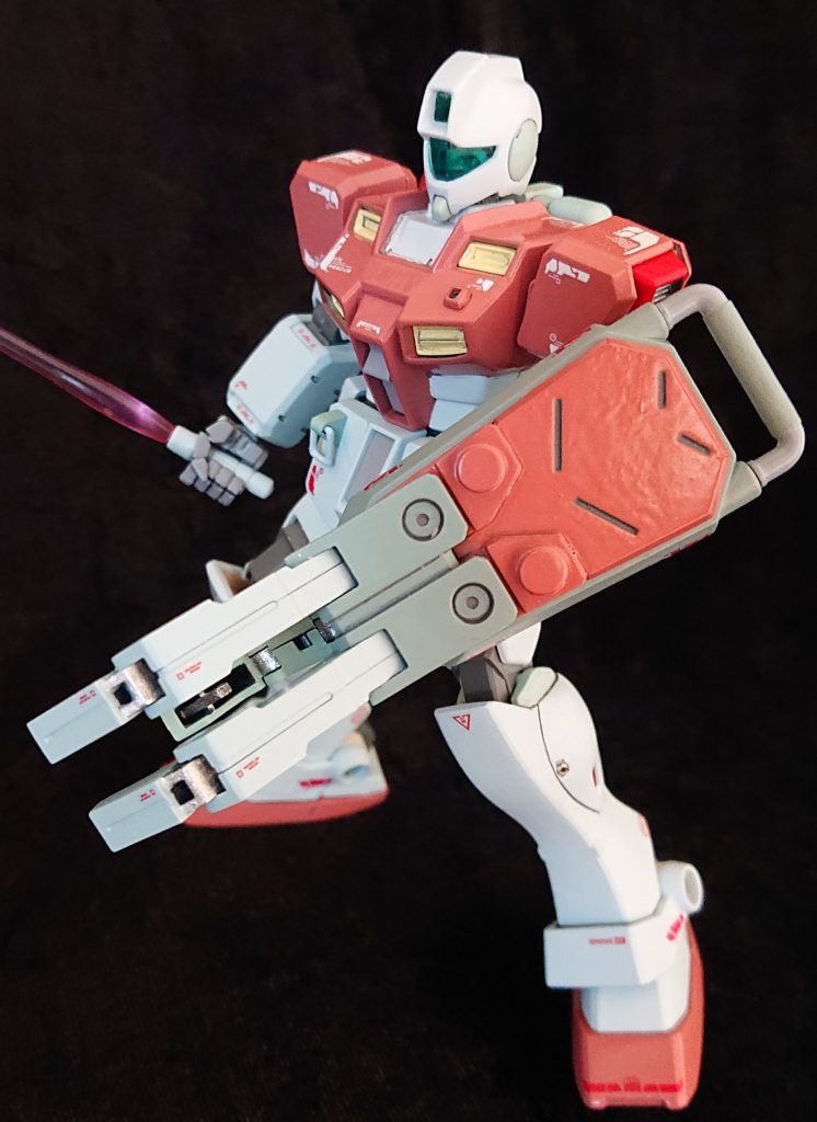 ジムコマンドは近接戦をテーマ、元からのディテールを消して、スマートに仕上げました😊