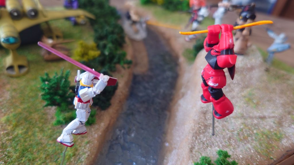 ガンダムvs先行量産型ゲルググ(ジョニー・ライデンカラー)