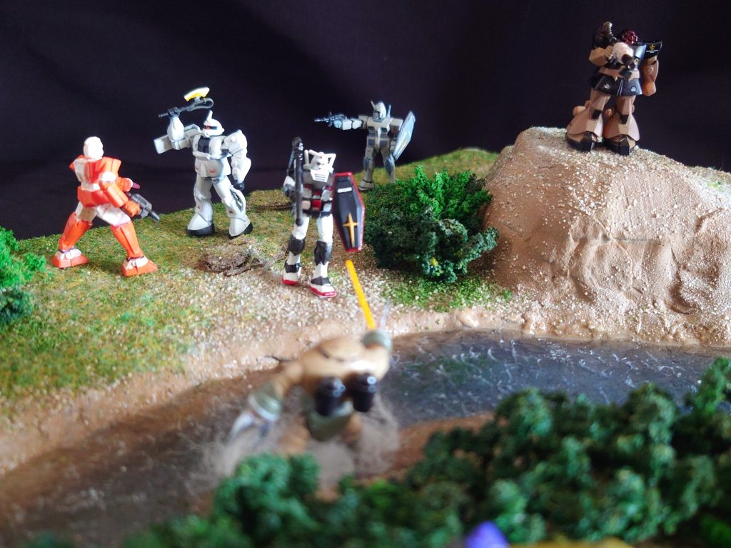 川はレジンの関係で縮小して作ってます。(ケチっただけ;)