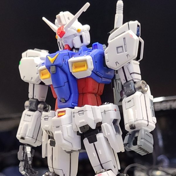 ガンダム GP-01　長らく放置していたGP01の部分塗装がようやく終わった。（1枚目）