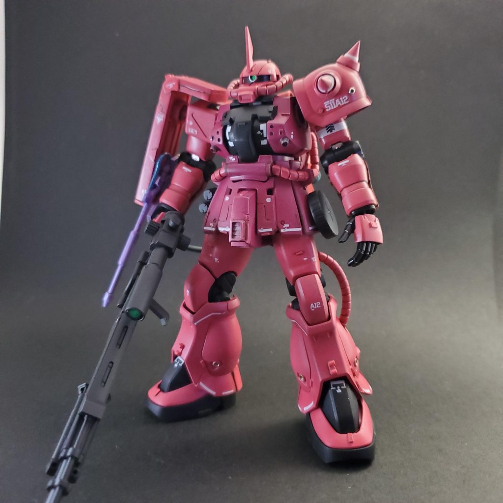 シールド延長、スパイク換装、首の短縮、プラチップを各所に貼り付けました。