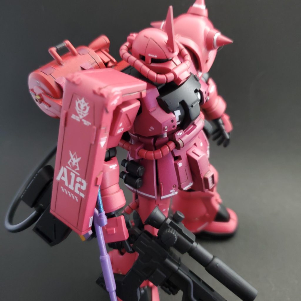 ザクⅡF2　シャア専用カスタム–5枚目/制作者：王様がロバ