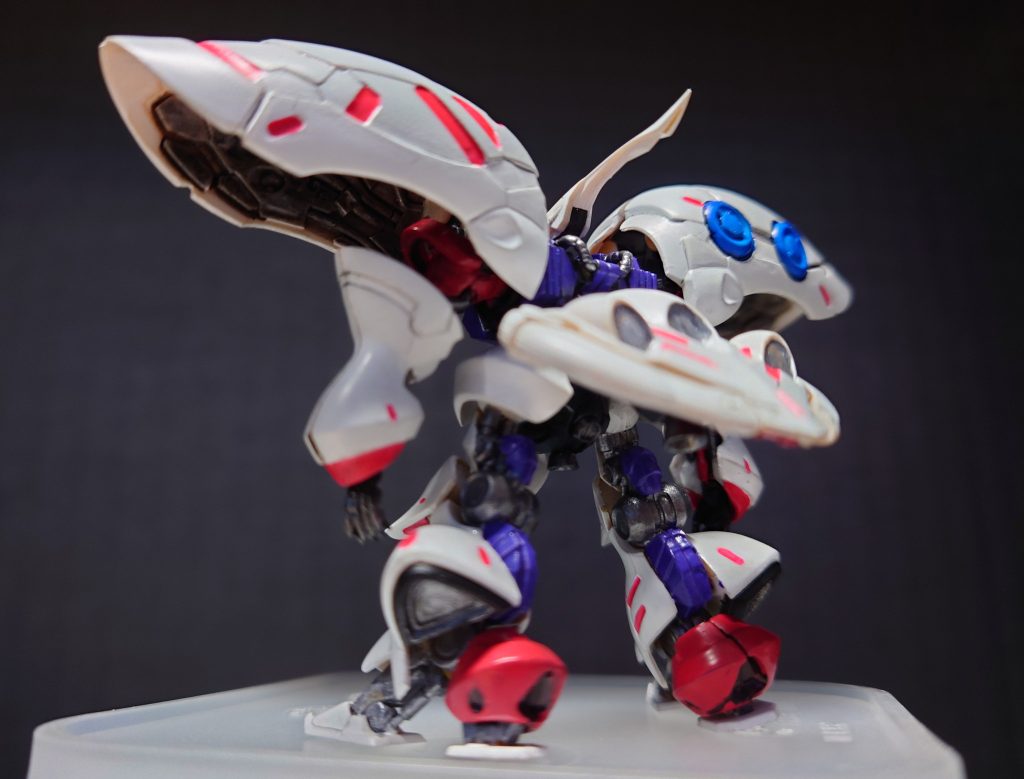 GAのキュベレイは、細部のディテールが本当に細かいので、塗装の事を考えた結果、恥ずかしながら数ヶ所の合わせ目消しは諦めました😅。