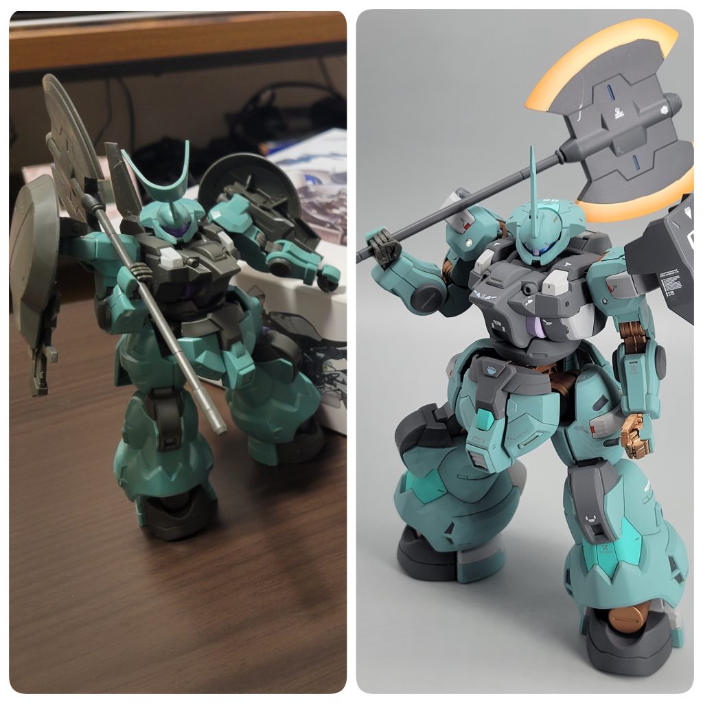 ■おまけビフォーアフターパチ組みの写真が適当過ぎて比較になってないですが…