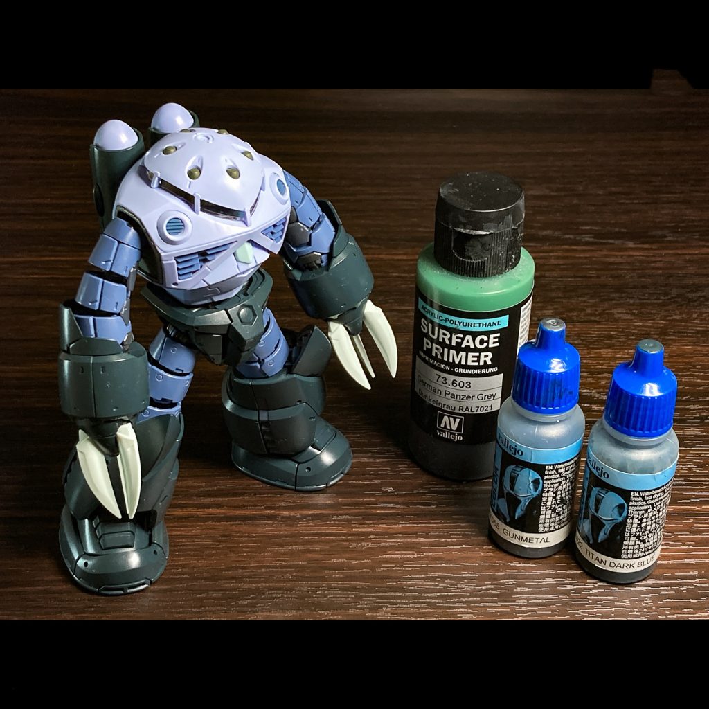 塗装はファレホのエアブラシ塗装です。