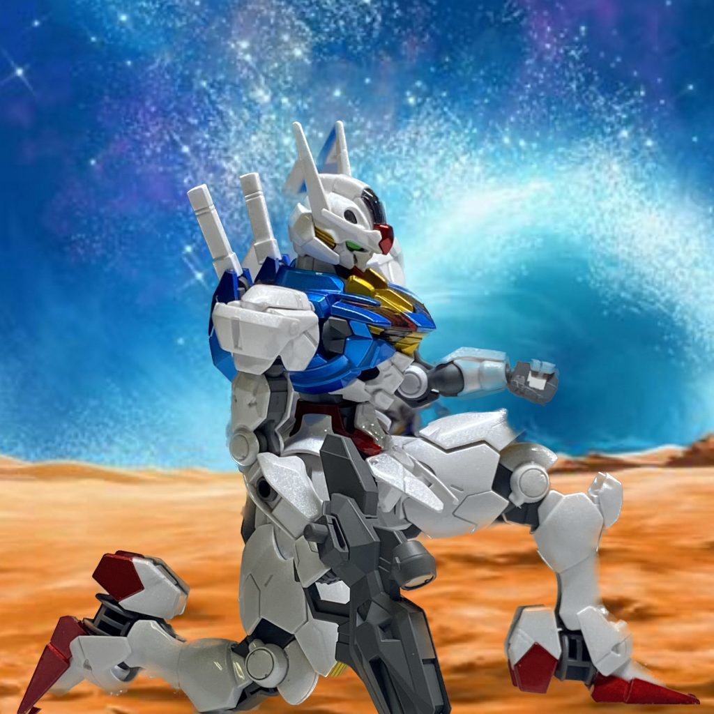 HGガンダムエアリアル　チタニウムフィニッシュ–4枚目/制作者：丸五ワークス