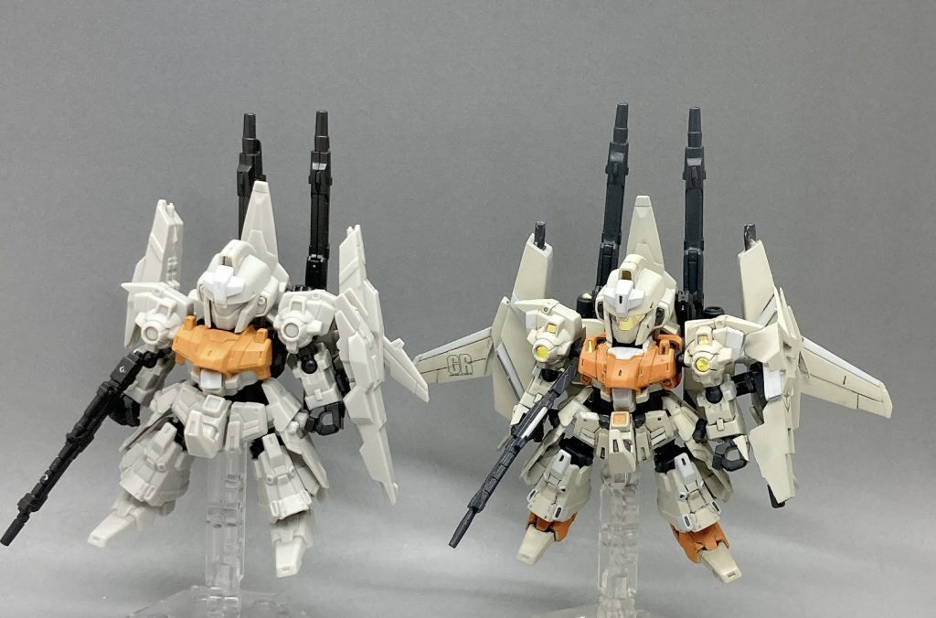 キットとの比較。バインダーをぶっとくしました。