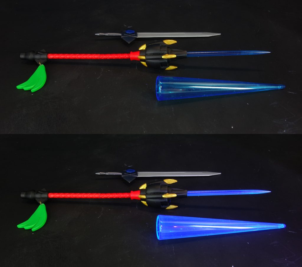 ビームの2重構造も再現してあります。