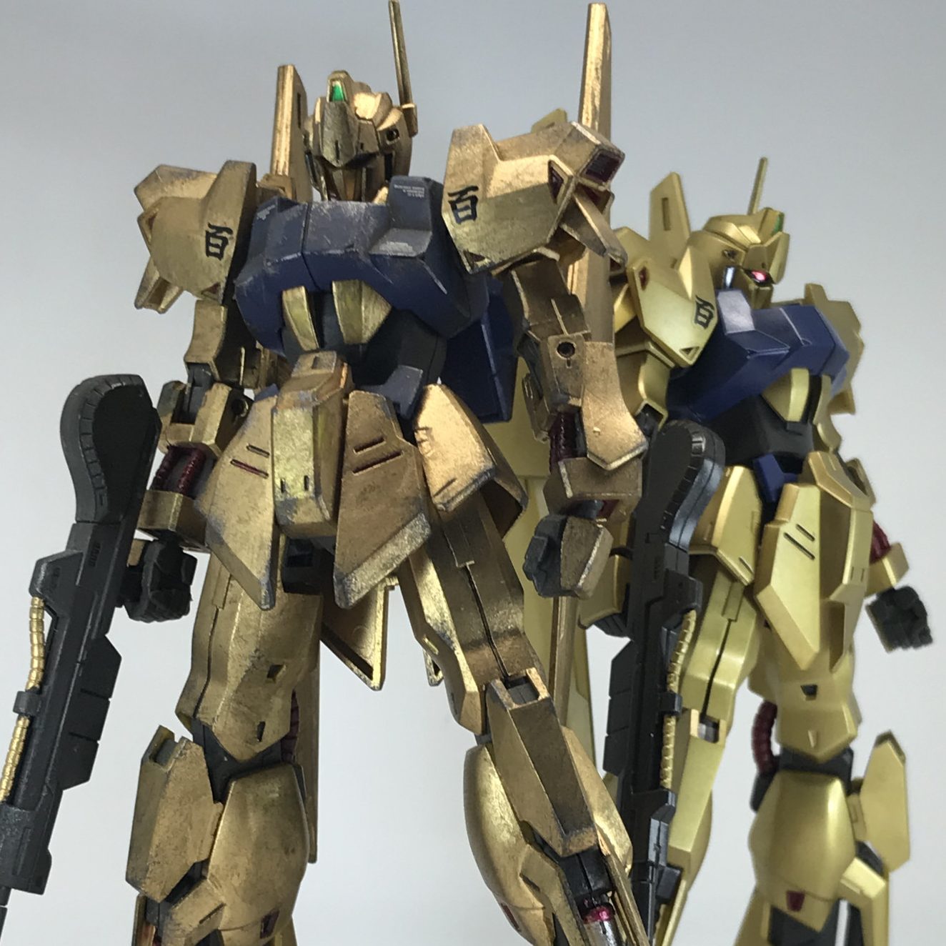 HG 百式 お手軽ランナー塗装 & お手軽ウェザリング｜tamamaさんの