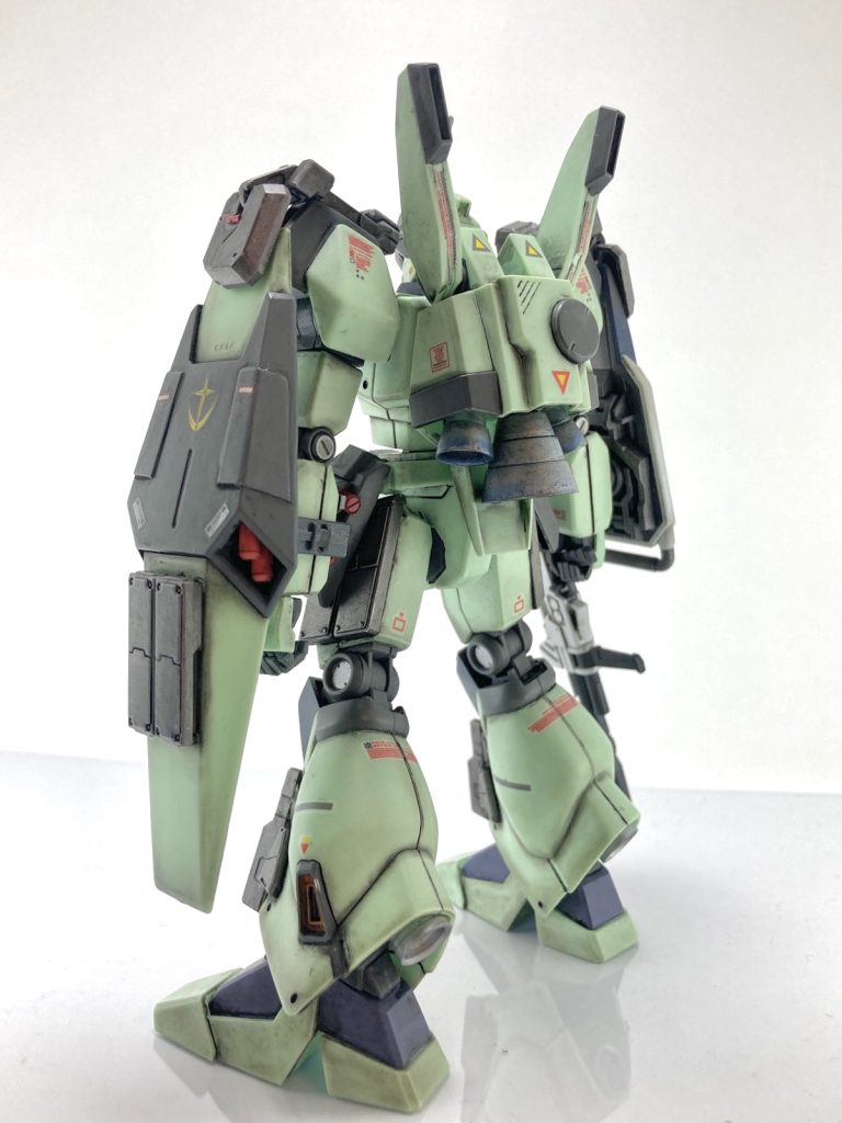 バックショット。バーニア部の塗りがまだまだ下手です(^_^;)勉強してうまくなりたいですね。