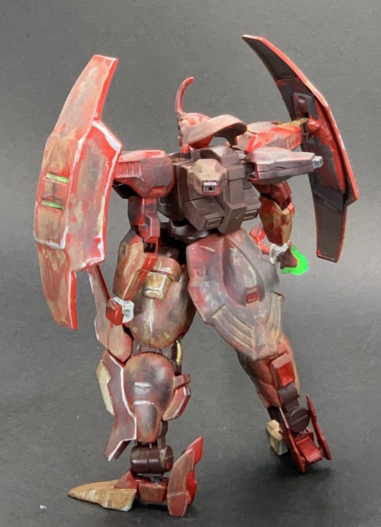 ボンボンのスポーツカーみたいな機体だけど、今回はギトギトによごしました。次は丁寧な仕上がりにしたいな