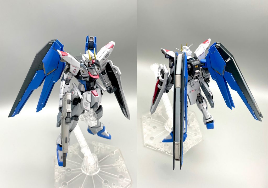 デカールは三隻同盟かザフトか悩んだんですが、今回は初めてHGCEのフリーダムを組むとゆう事もあって最初のザフトVerにしてみました☝🏻 っとゆうか、単純にザフトの文字とマークが好きなんですよね笑「ザフトのためにっ!」