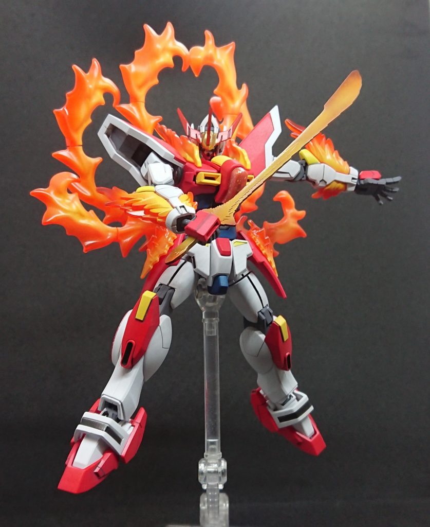 バーニングモード時使用可能なバーニングフィンガーソード。ソードの柄は使用せず手から直接生み出しています。